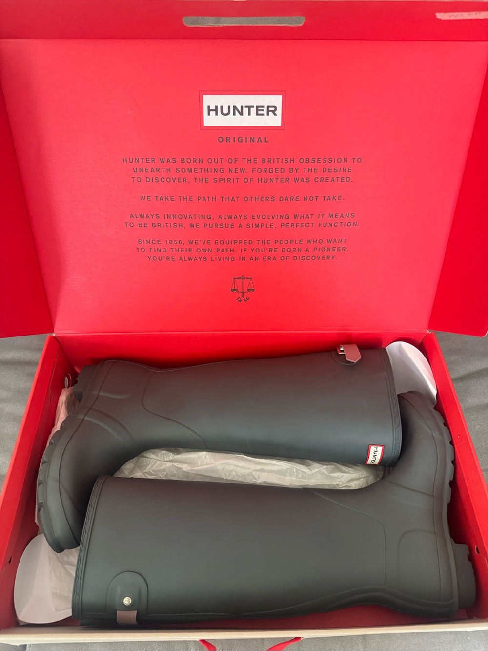 Women’s Hunter Tall Rain Boots in Gray